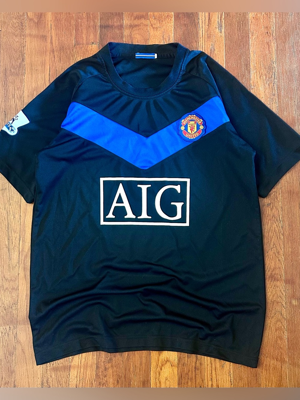 Manchester United Man U Wayne Rooney 2009/10 AIG Soccer Futbol Away Jersey Kit M